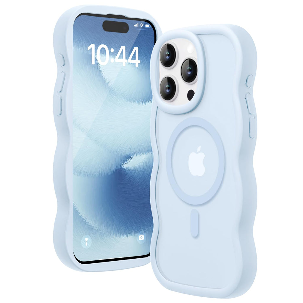 for iPhone 17 Pro/18 Pro Case for Magsafe Wavy, Burgundy Wine