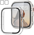 JZK Case with Screen Protector for Apple Watch SE3 Series 6/5/4 40mm,Clear