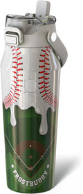 Frost Buddy 24oz Insulated Water Bottle - Straw & Chug Lid - Leak-Proof