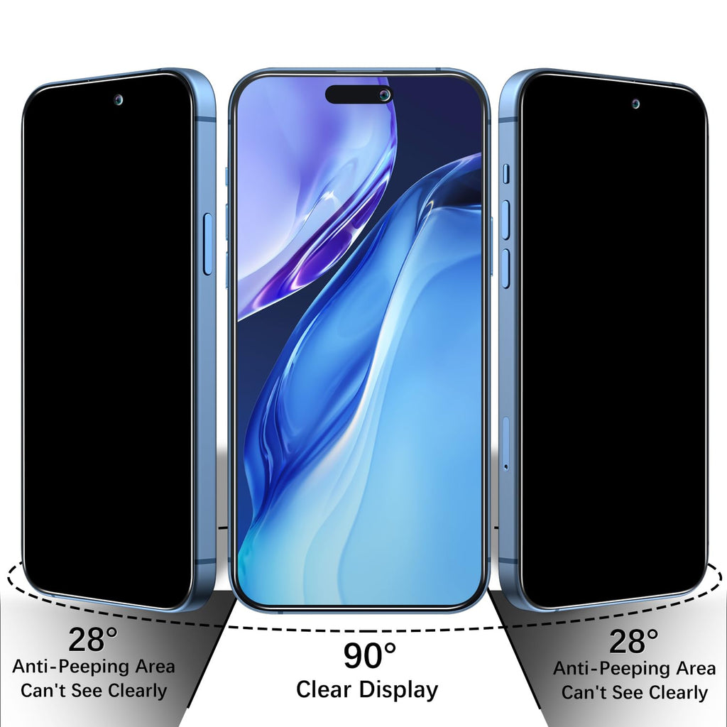 2 Pack Screen Protector for iPhone 16 Pro Max Tempered Glass