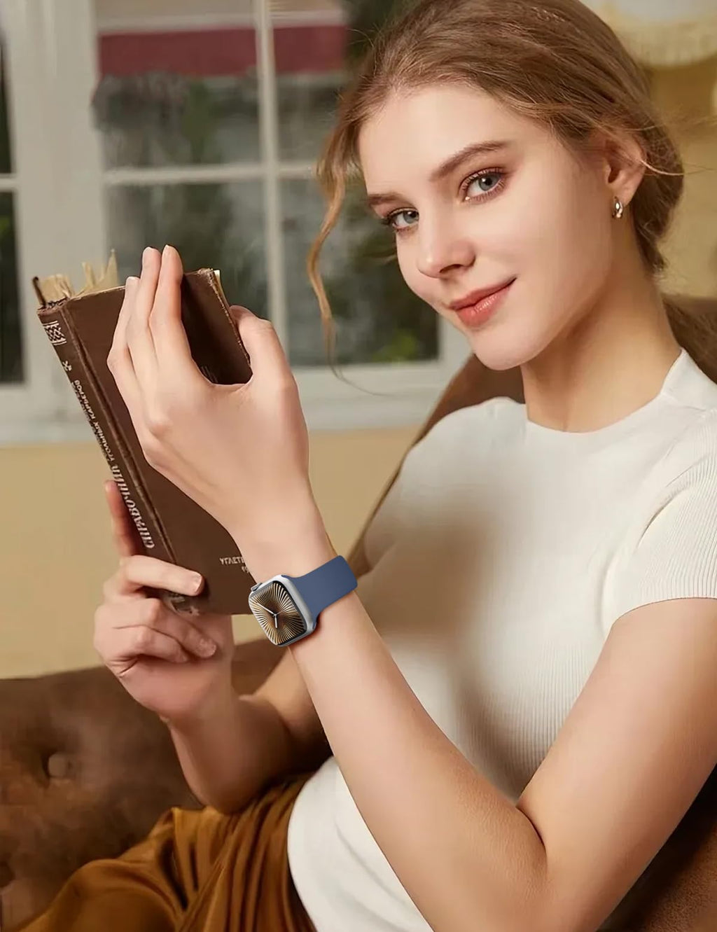 Sport Silicone Band Compatible with Apple Watch Bands for Women Men