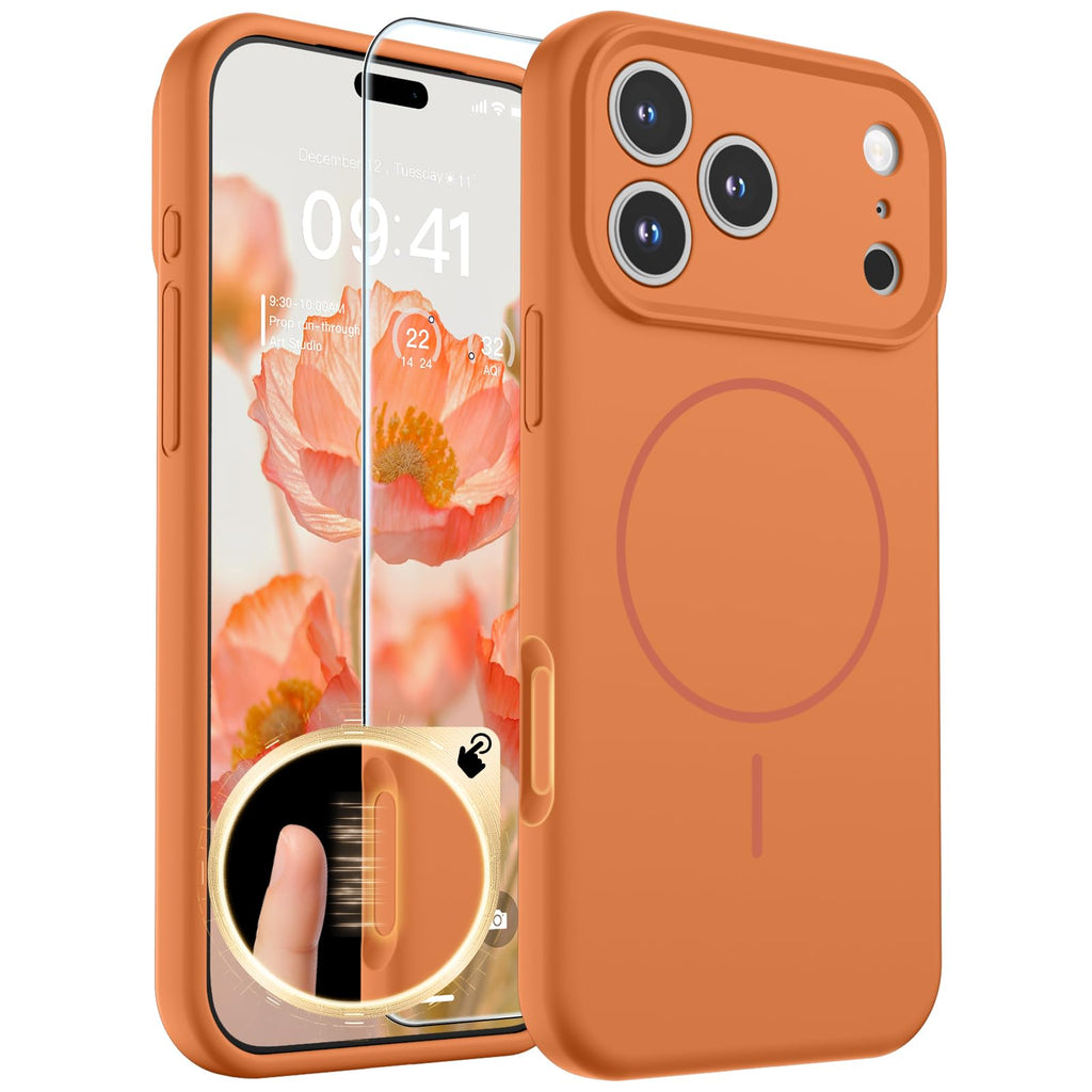 SUPFINE Silicone & Magnetic for iPhone 17 Pro Max Case White