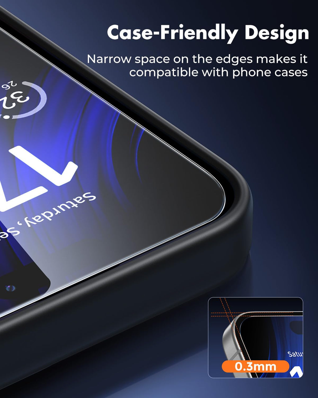 UNBREAKcable 2-Pack Screen Protector for iPhone 17 Pro Tempered Glass