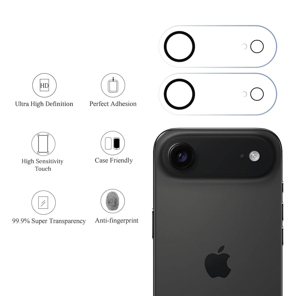 Ailun 3 Pack Camera Lens Protector for iPhone 17 Pro Max, Tempered Glass