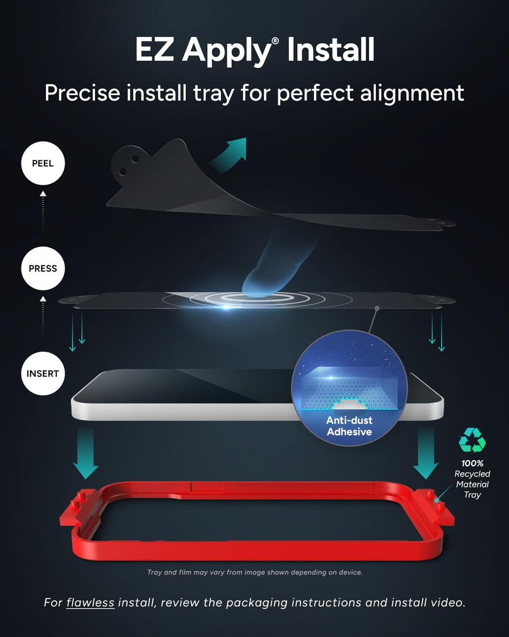 ZAGG Glass Elite Screen Protector for Apple iPhone 11 Pro Max and Xs Max