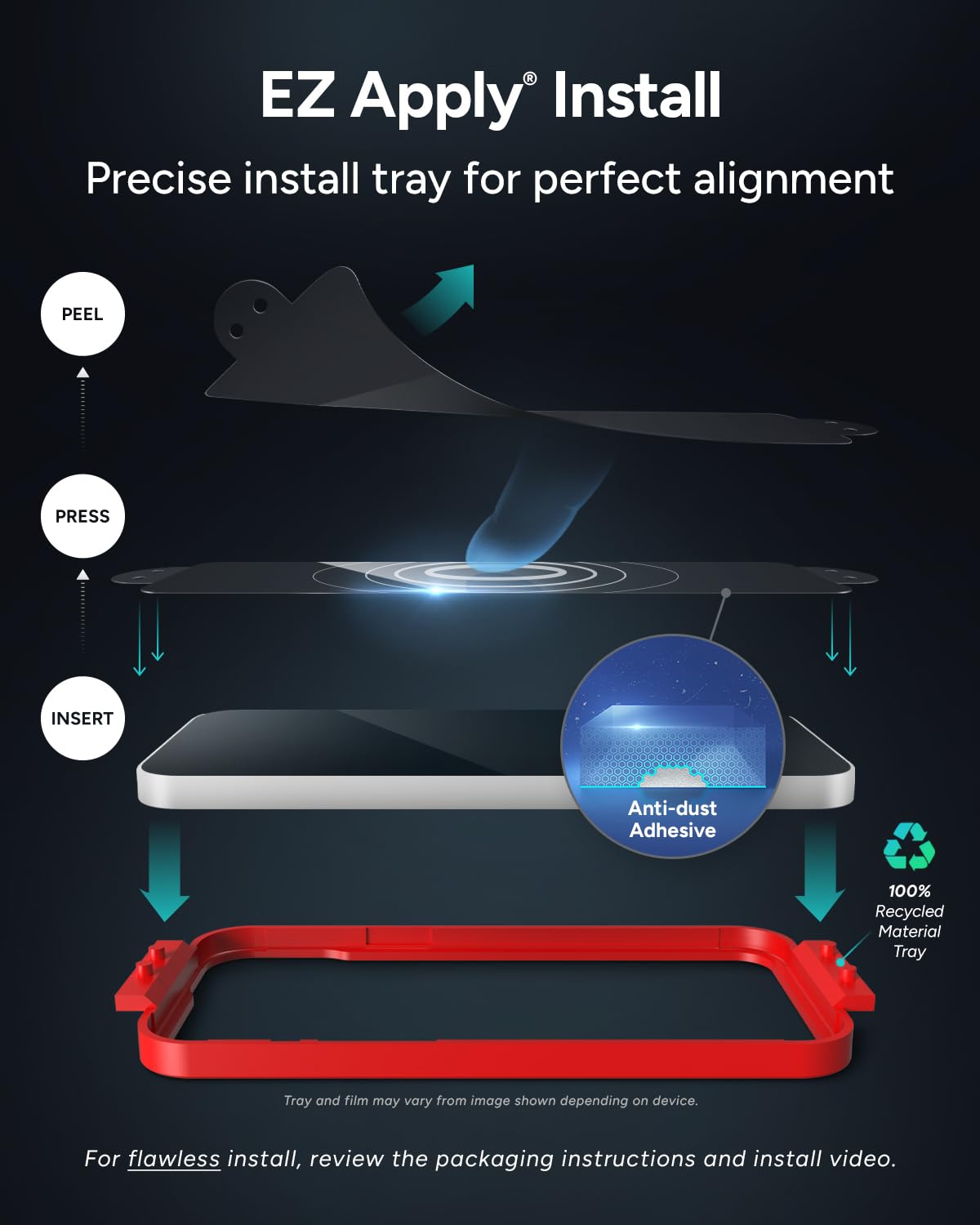 ZAGG Glass Elite Screen Protector for Apple iPhone 11 Pro Max and Xs Max