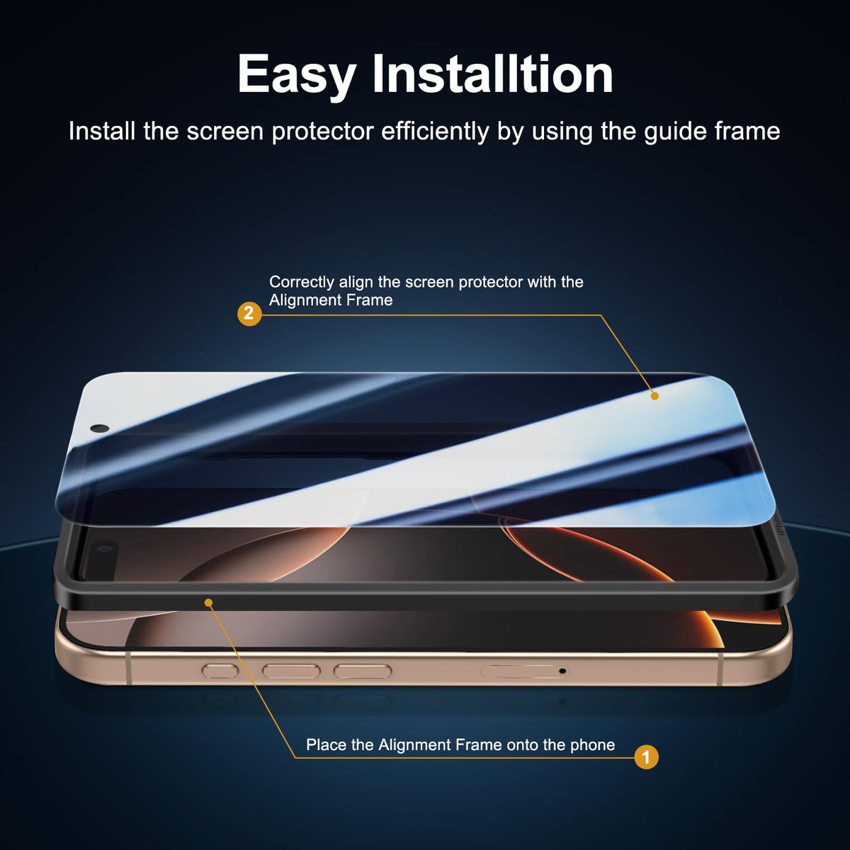 NEW'C for iPhone 16, iPhone 15 Screen Protector Installation Tool Included