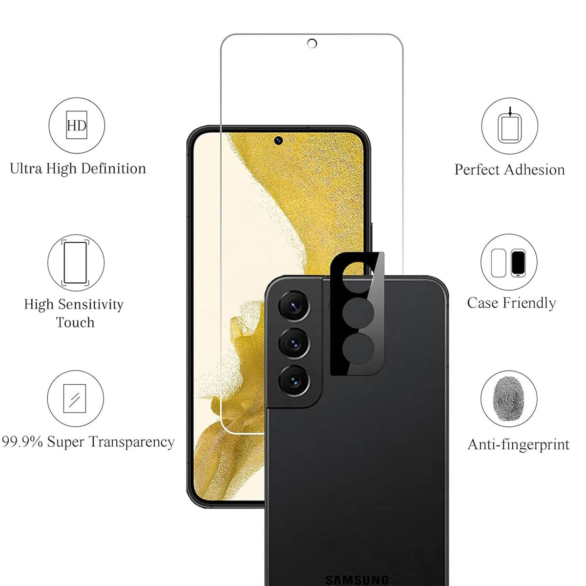 Ailun Screen Protector + Camera Lens Protector for Galaxy S24+ / S24 Plus