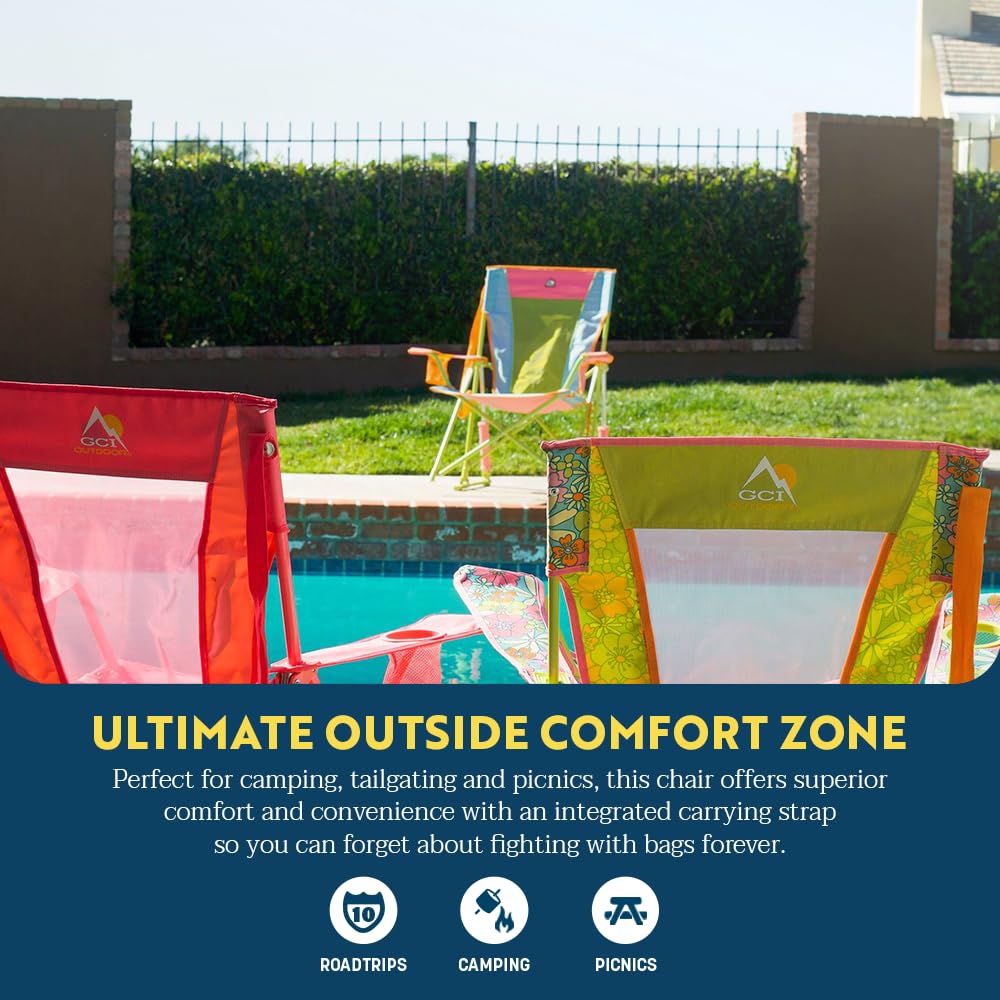 GCI Outdoor Comfort Pro Rocker Camping Chair - Indigo Blue