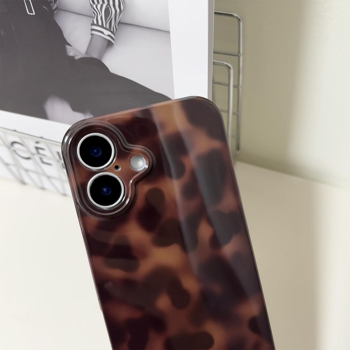 Cute Phone Case for iPhone 16 Pro Case Cheetah Leopard Print