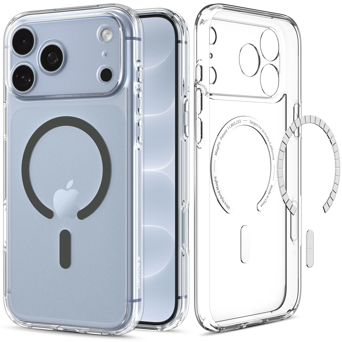 Spigen Ultra Hybrid MagFit for iPhone 17 Pro / 18 Pro Case, Frost Black