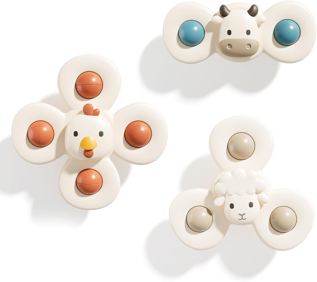 ALASOU Suction Cup Spinner Airplane Travel Toys for 1 Year Old Boy Girl