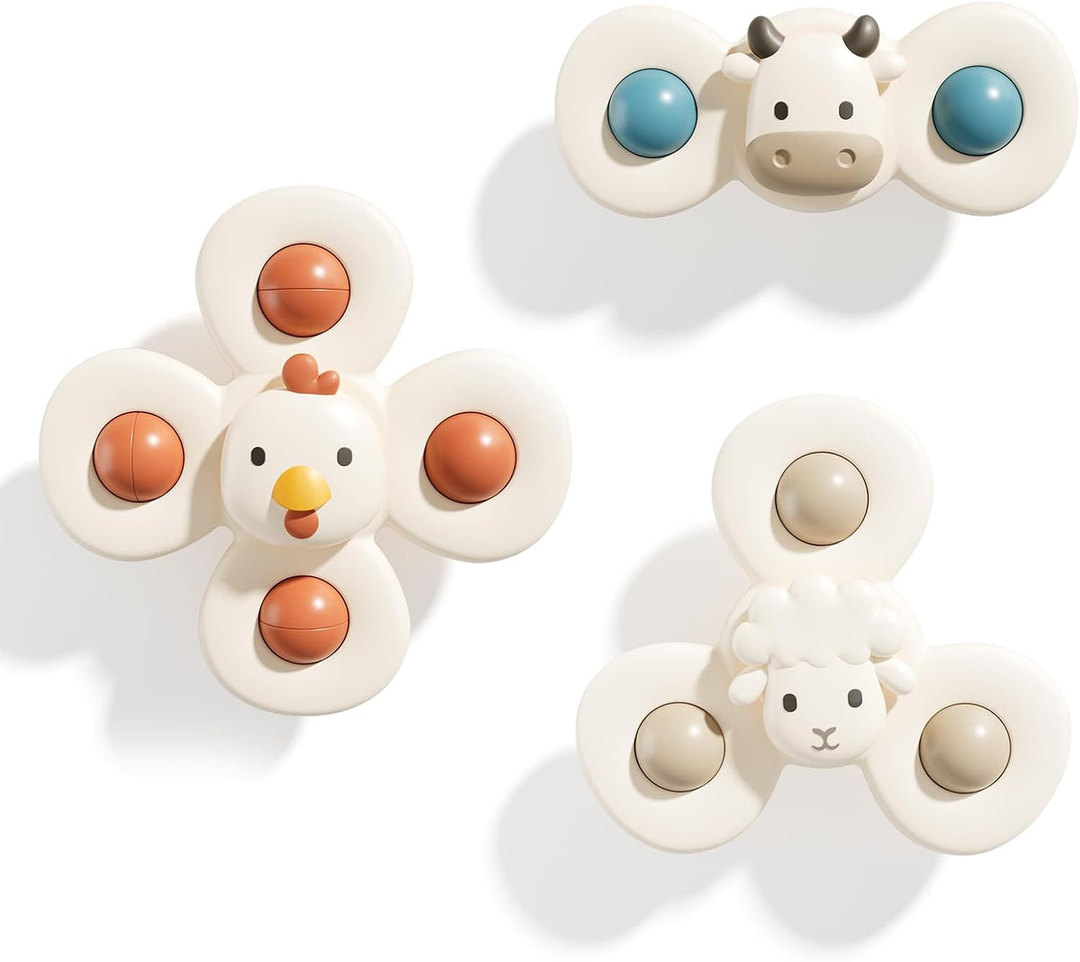 ALASOU Suction Cup Spinner Airplane Travel Toys for 1 Year Old Boy Girl