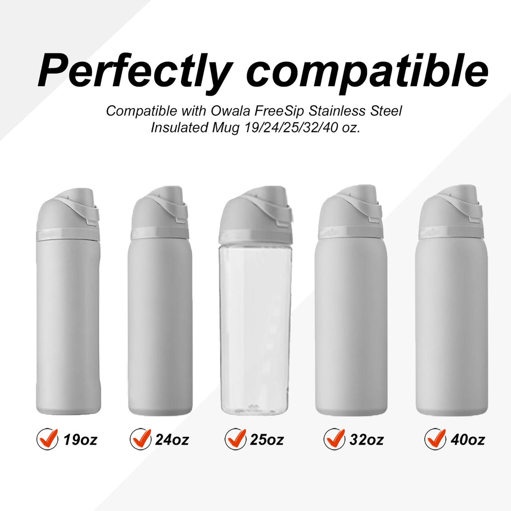 4 Sets Replacement Lid Stopper & Ring Gasket for Owala FreeSip 24oz 32oz