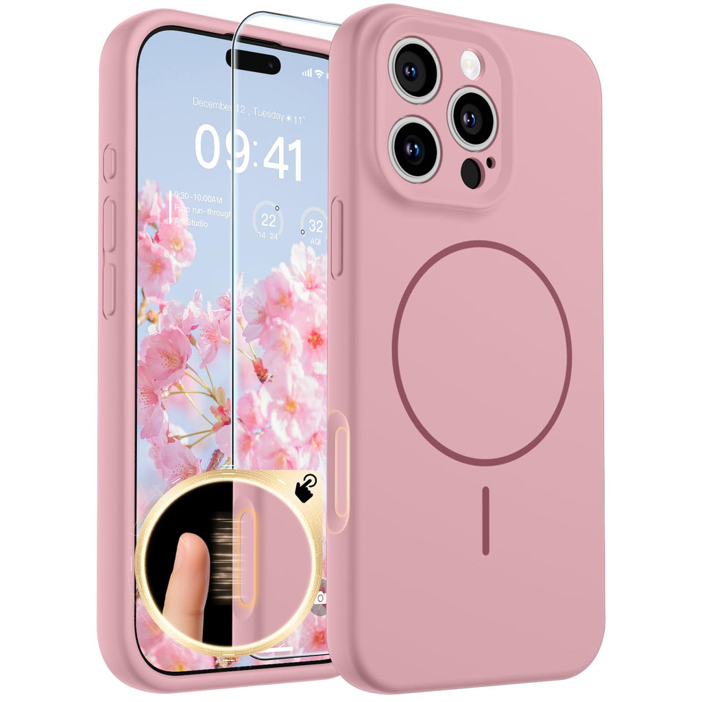 SUPFINE Silicone & Magnetic for iPhone 17 Pro Max Case White