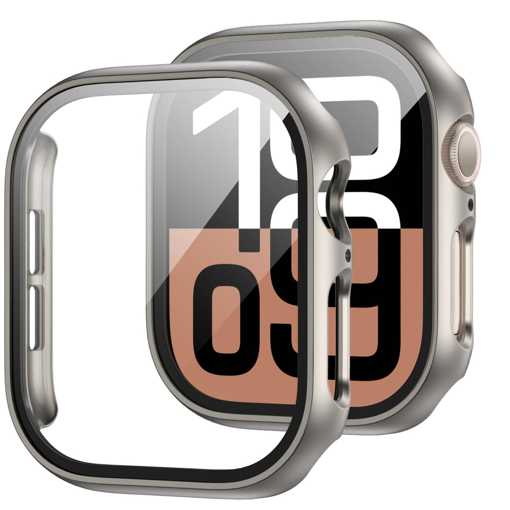 JZK Case with Screen Protector for Apple Watch SE3 Series 6/5/4 40mm,Clear