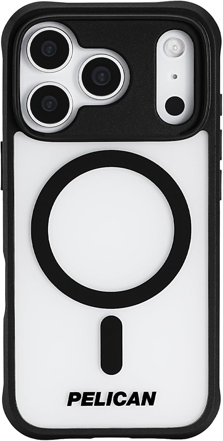 Pelican iPhone 17 Pro Case - MagSafe Phone Case -Ranger Frosted Clear/Black