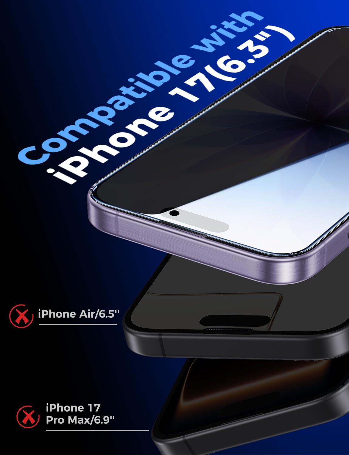 MAGIC JOHN for iPhone 16e Privacy Tempered glass Screen Protector 6.1 inch