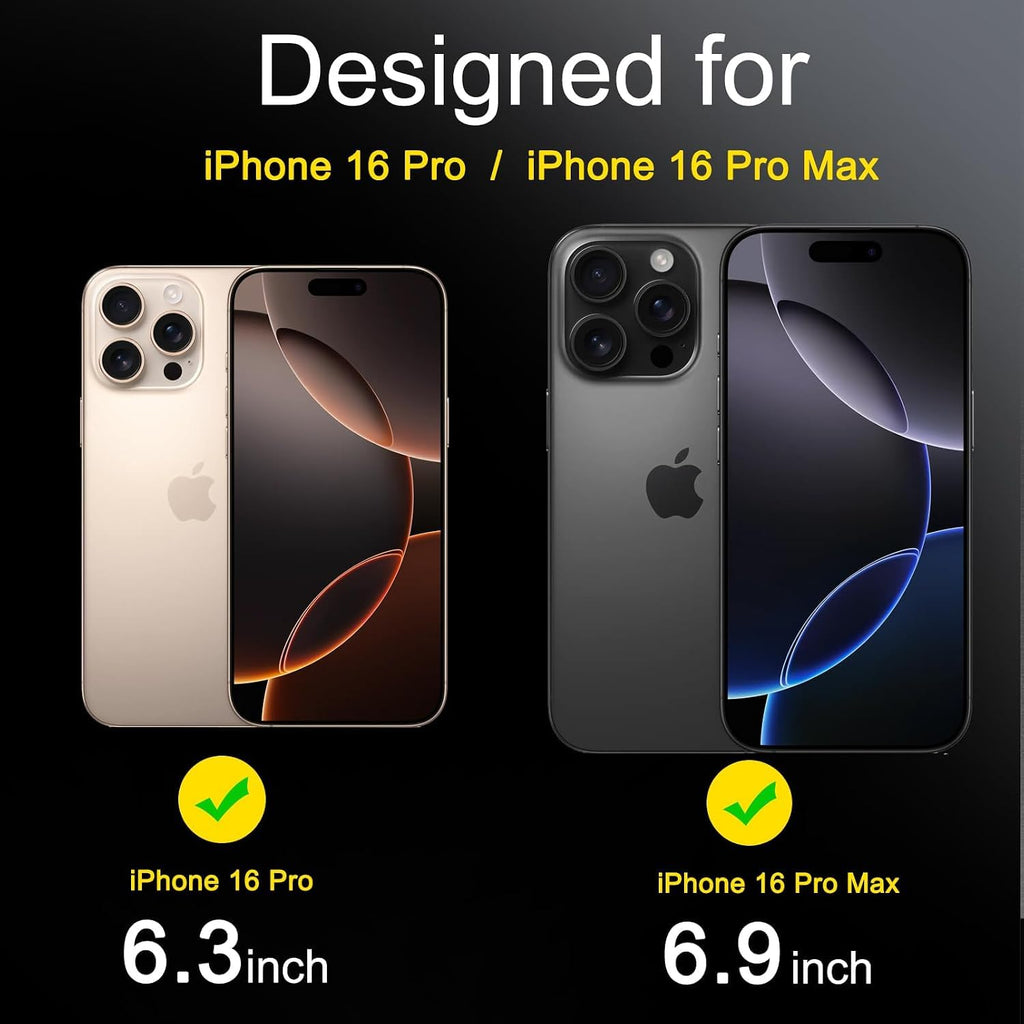 Ferilinso 3 Pack Privacy Screen Protector for iPhone Duo, Tempered Glass