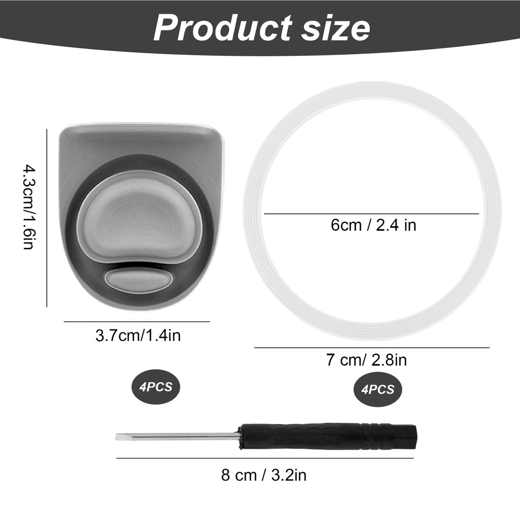 4 Sets Replacement Lid Stopper & Ring Gasket for Owala FreeSip 24oz 32oz