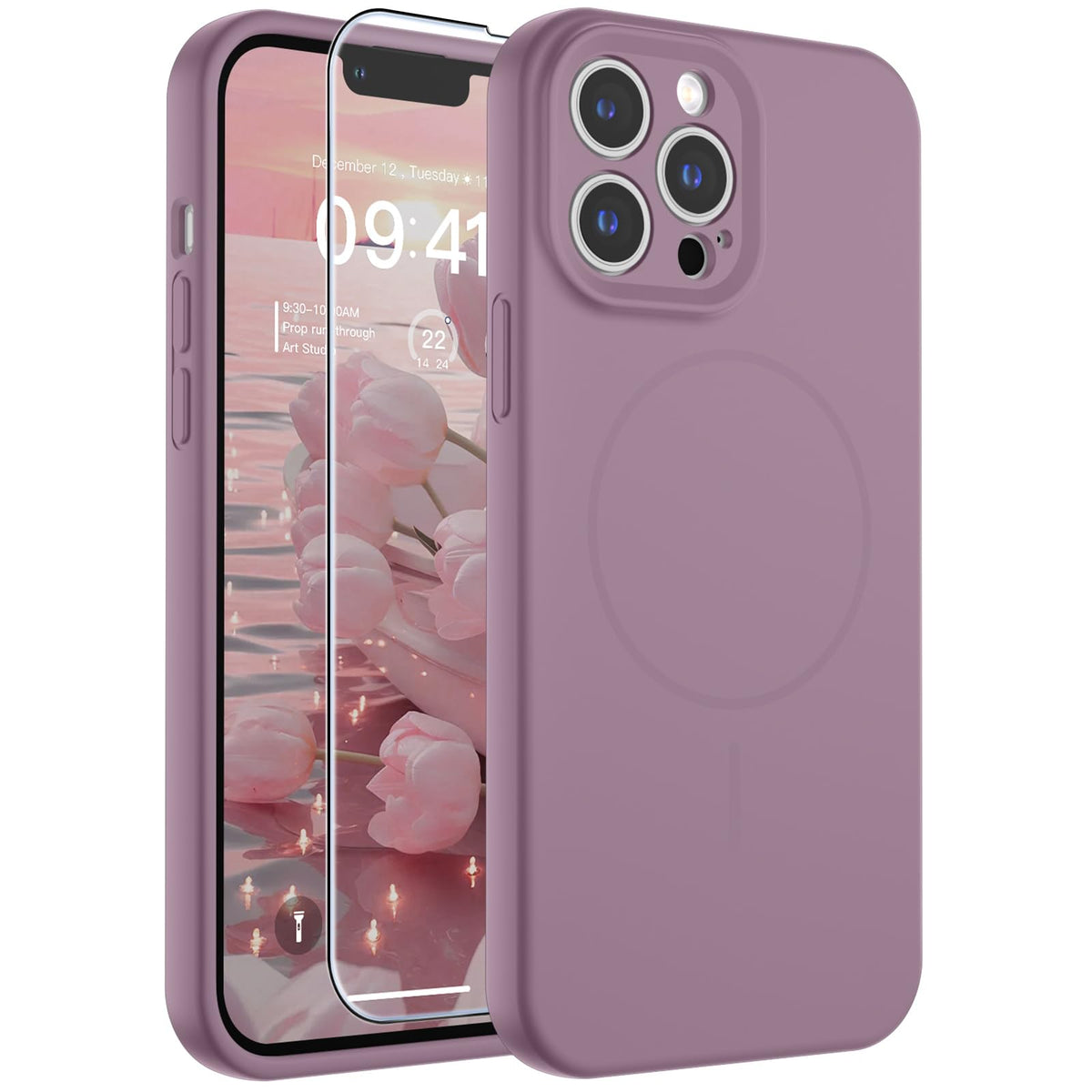 SUPFINE Silicone & Magnetic for iPhone 17 Pro Max Case White