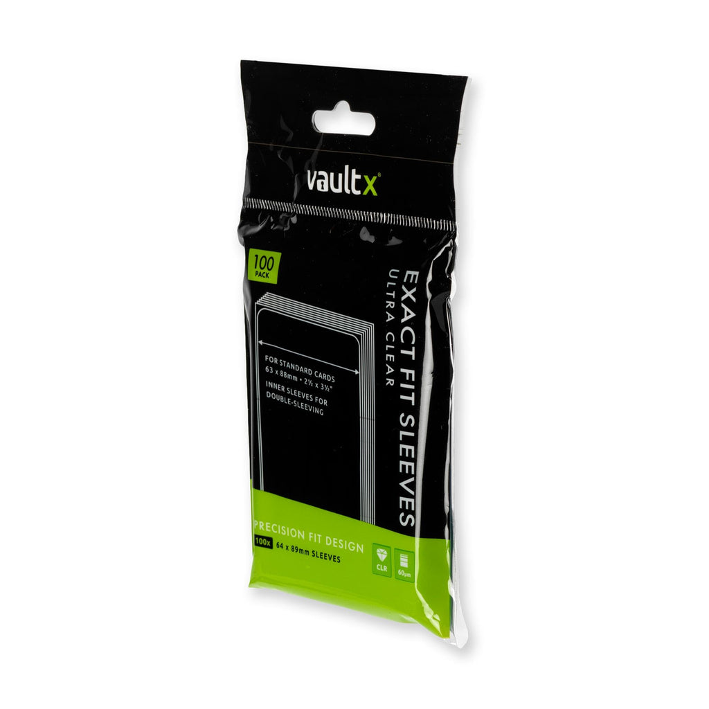Vault X Exact Fit Inner Sleeves (200 Pack) Clear for Trading Cards