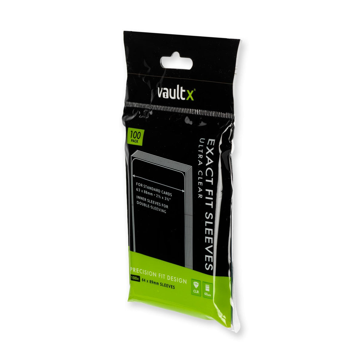Vault X Exact Fit Inner Sleeves (200 Pack) Clear for Trading Cards