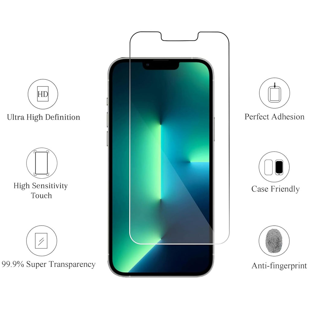 Ailun Screen Protector + Camera Lens Protector for iPhone 16, 3+3 Pack