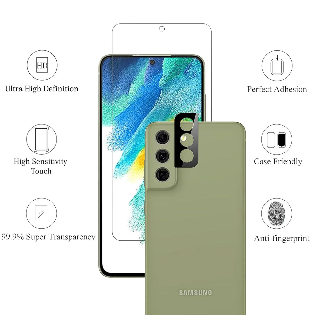 Ailun Screen Protector + Camera Lens Protector for Galaxy S24+ / S24 Plus