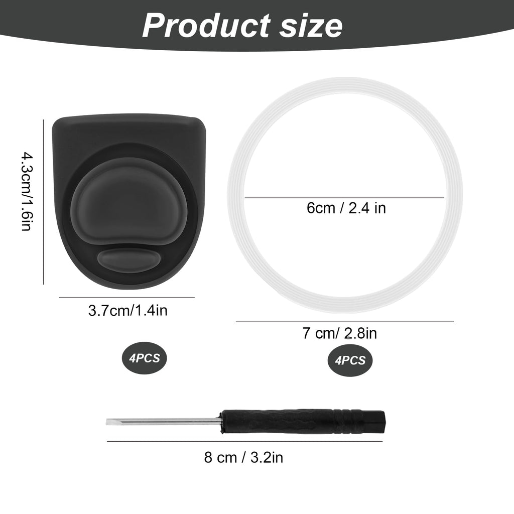 4 Sets Replacement Lid Stopper & Ring Gasket for Owala FreeSip 24oz 32oz