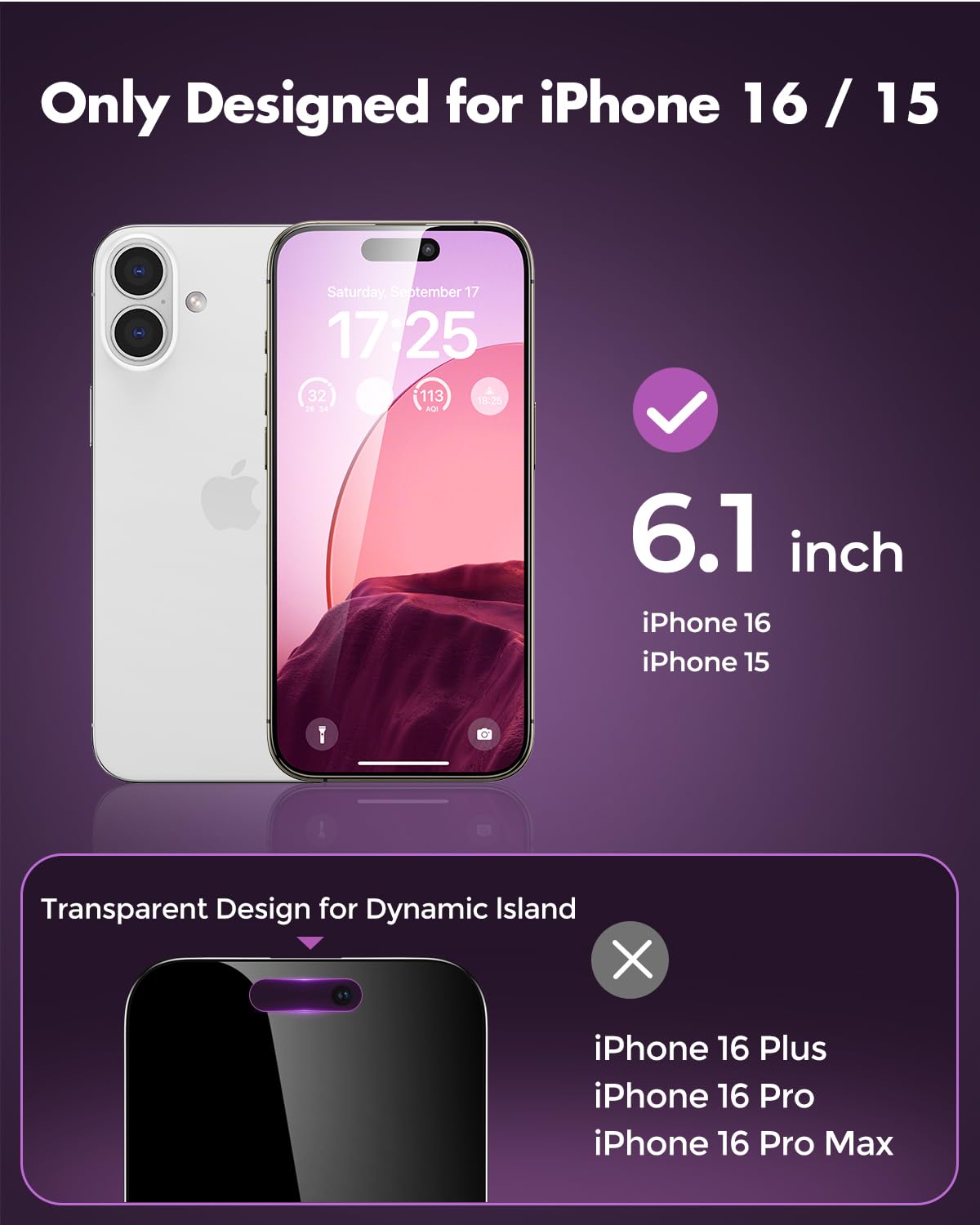 UNBREAKcable Privacy Screen Protector for iPhone 16 Pro Max, Full Coverage