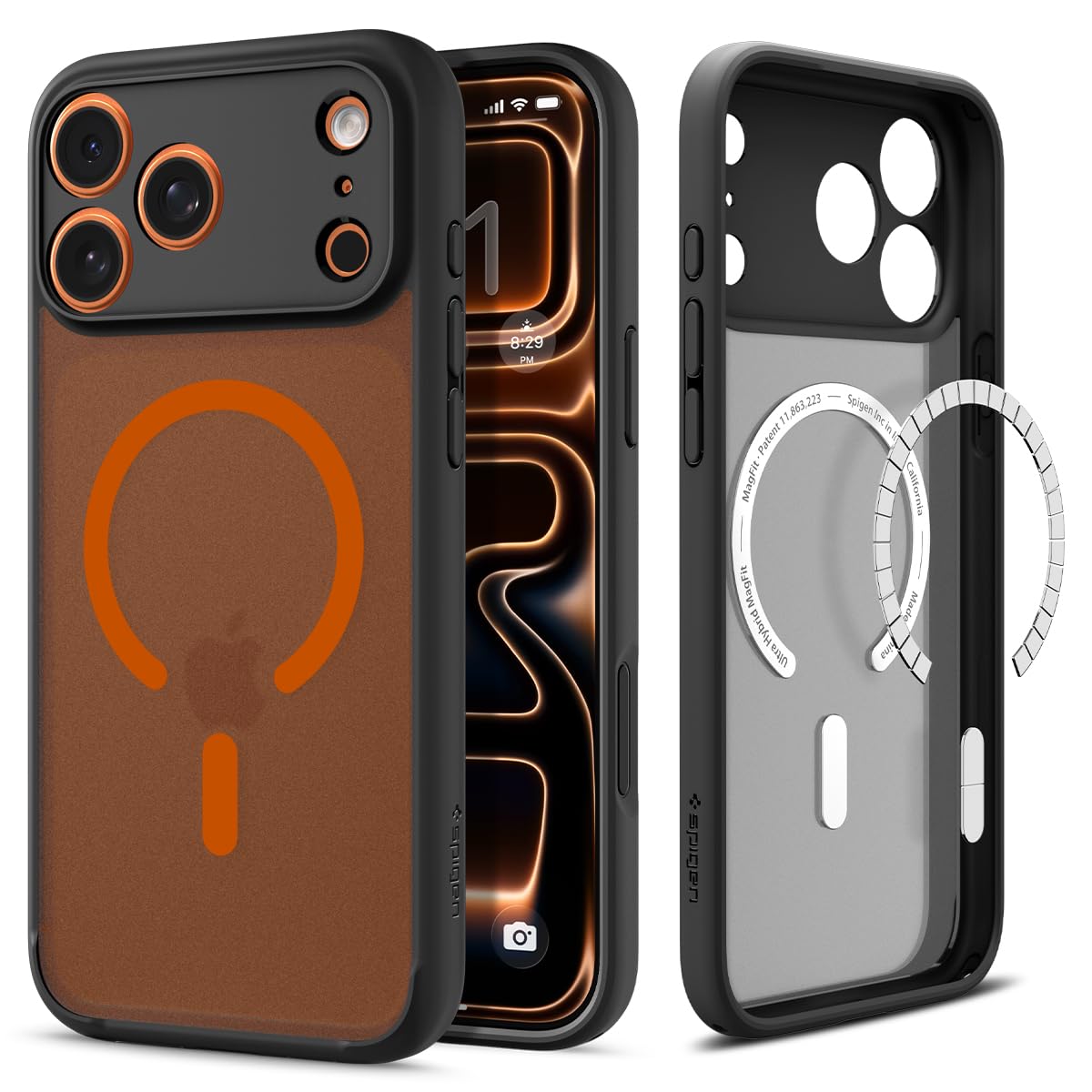 Spigen Ultra Hybrid MagFit for iPhone 17 Pro / 18 Pro Case, Frost Black