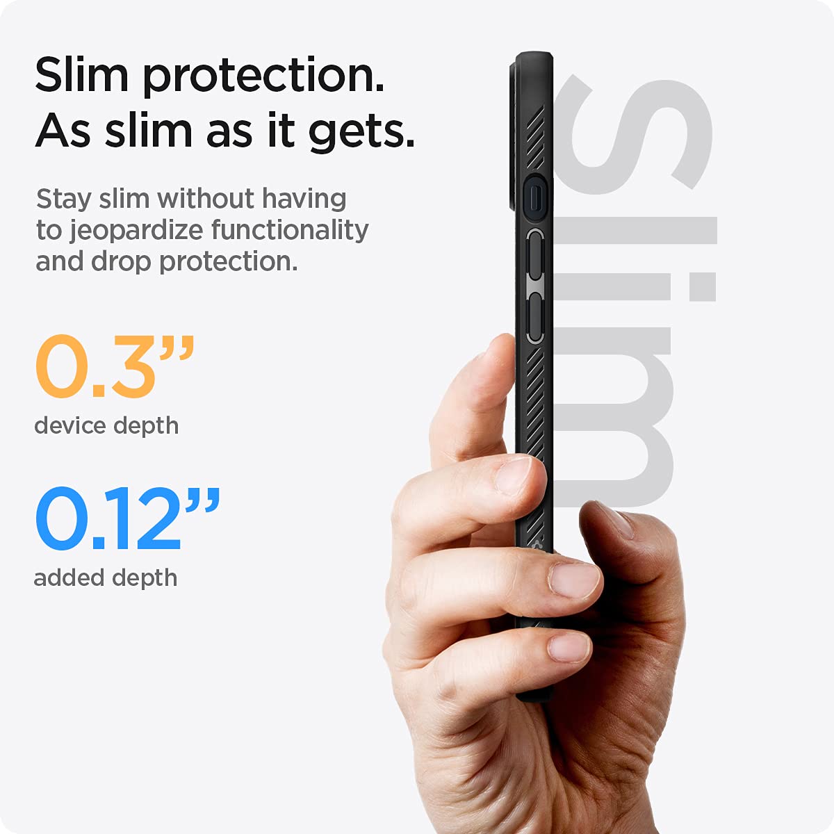 Spigen Liquid Air Designed for iPhone 13 Pro Max Case (2021) - Matte Black