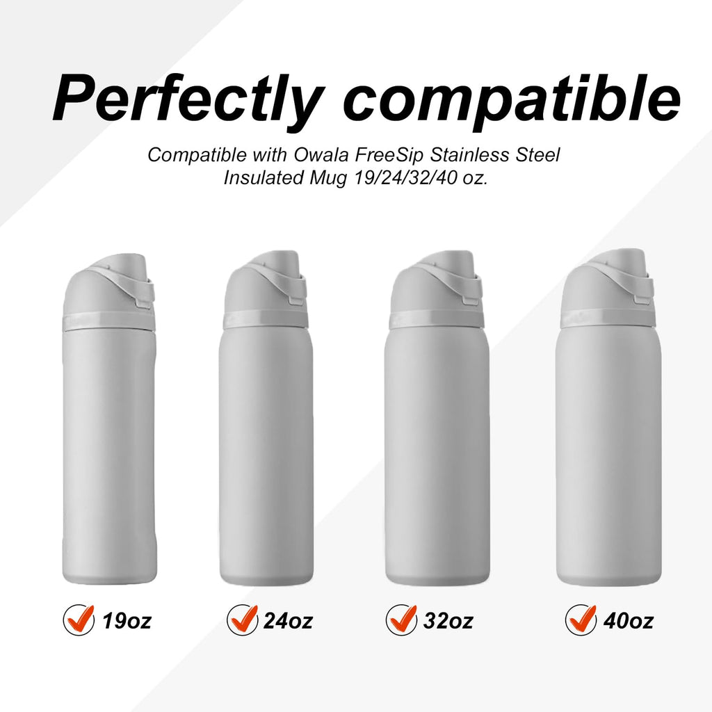 4 Sets Replacement Lid Stopper & Ring Gasket for Owala FreeSip 24oz 32oz