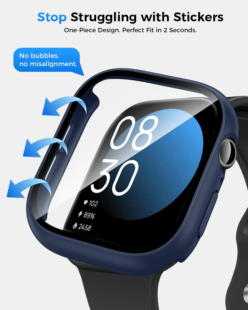 Goton IP67 Waterproof Case with Glass for Apple Watch Series 11/10 46mm