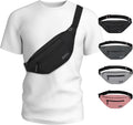 MAXTOP Large Fanny Pack for Women Men Crossbody Bag with 4-Zipper Pockets