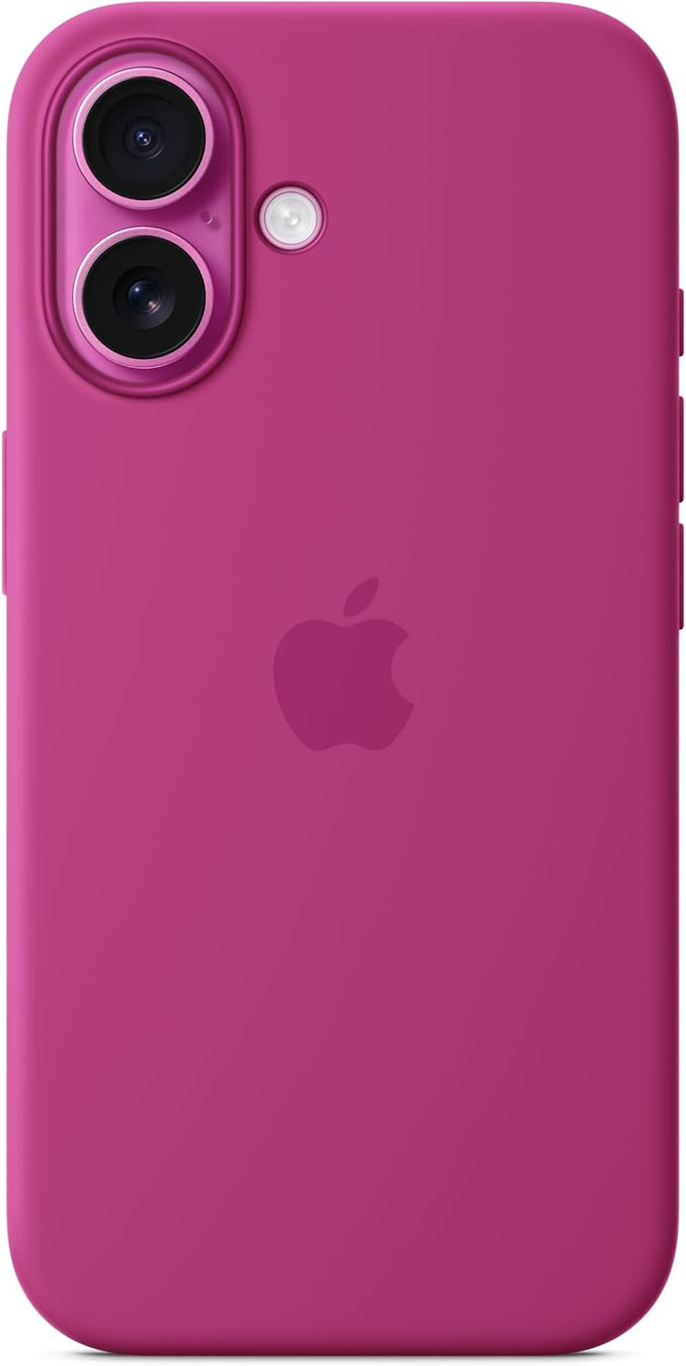 Apple iPhone 16 Pro Max Silicone Case with MagSafe and Camera Control: Lightweight Phone Case, Wireless Charging Compatible, Smooth Matte Finish, Black