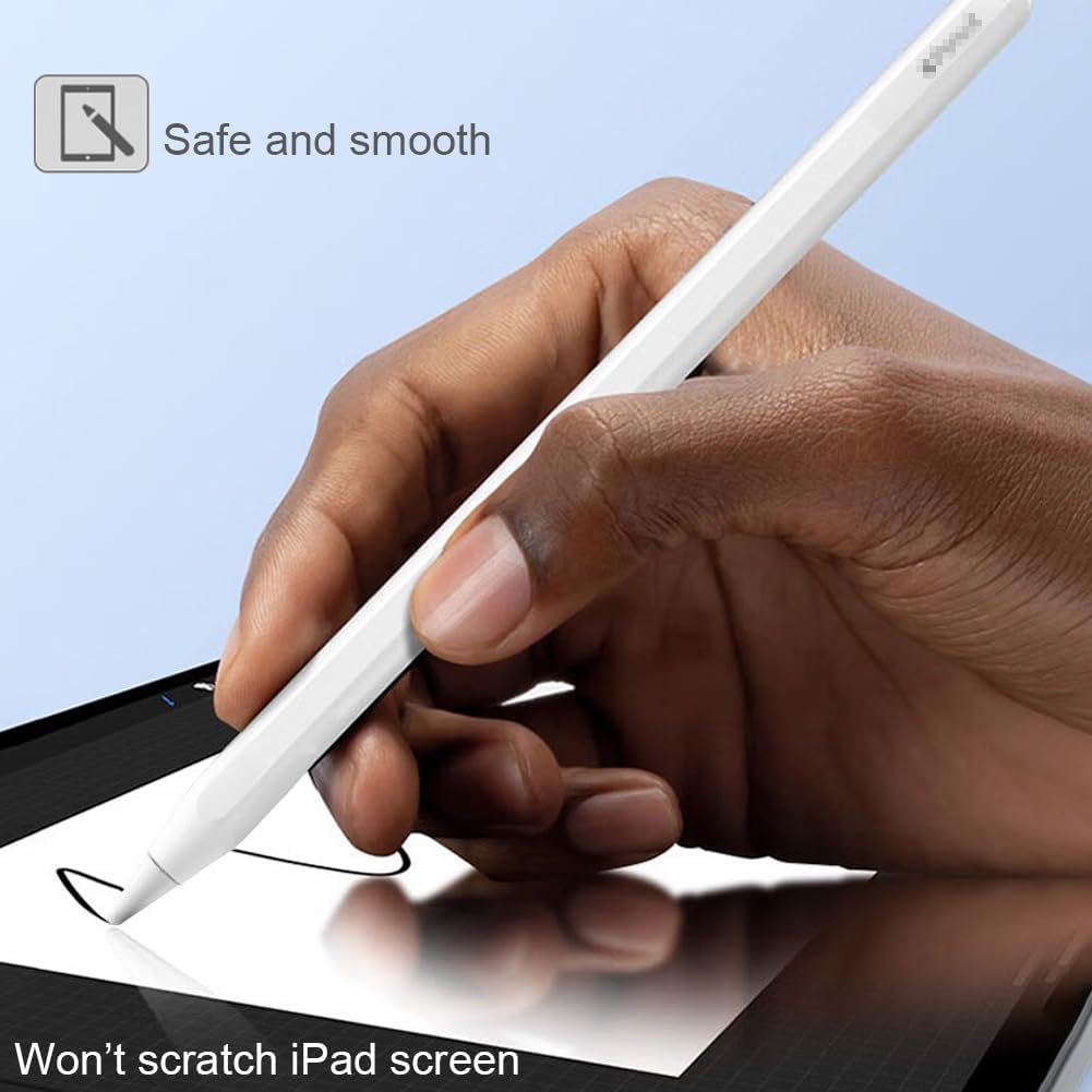 Replacement Tips for Apple Pencil 1st Generation/ 2nd Generation Tips, iPad Pencil Nibs Accessories for Apple Pen Pro/USB-C/ 1/2 Gen(8 Pack)