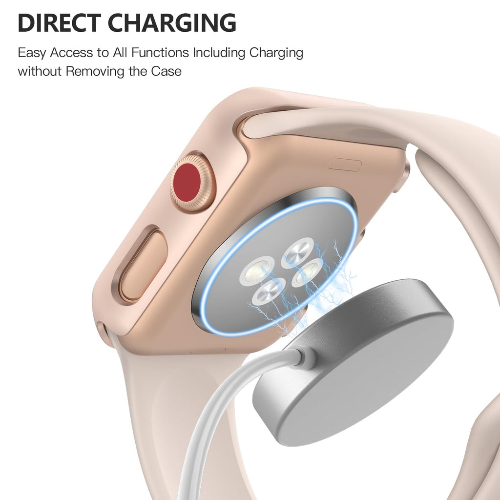 Misxi Case with Screen Protector for 38mm Apple Watch Series 3/2