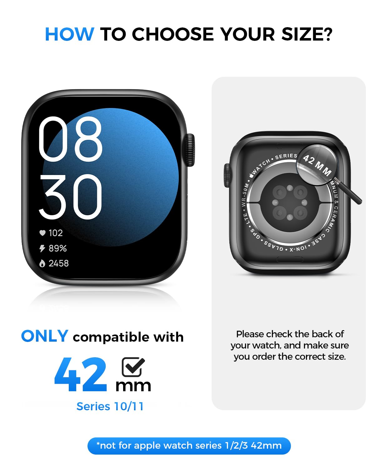 Goton IP67 Waterproof Case with Glass for Apple Watch Series 11/10 46mm