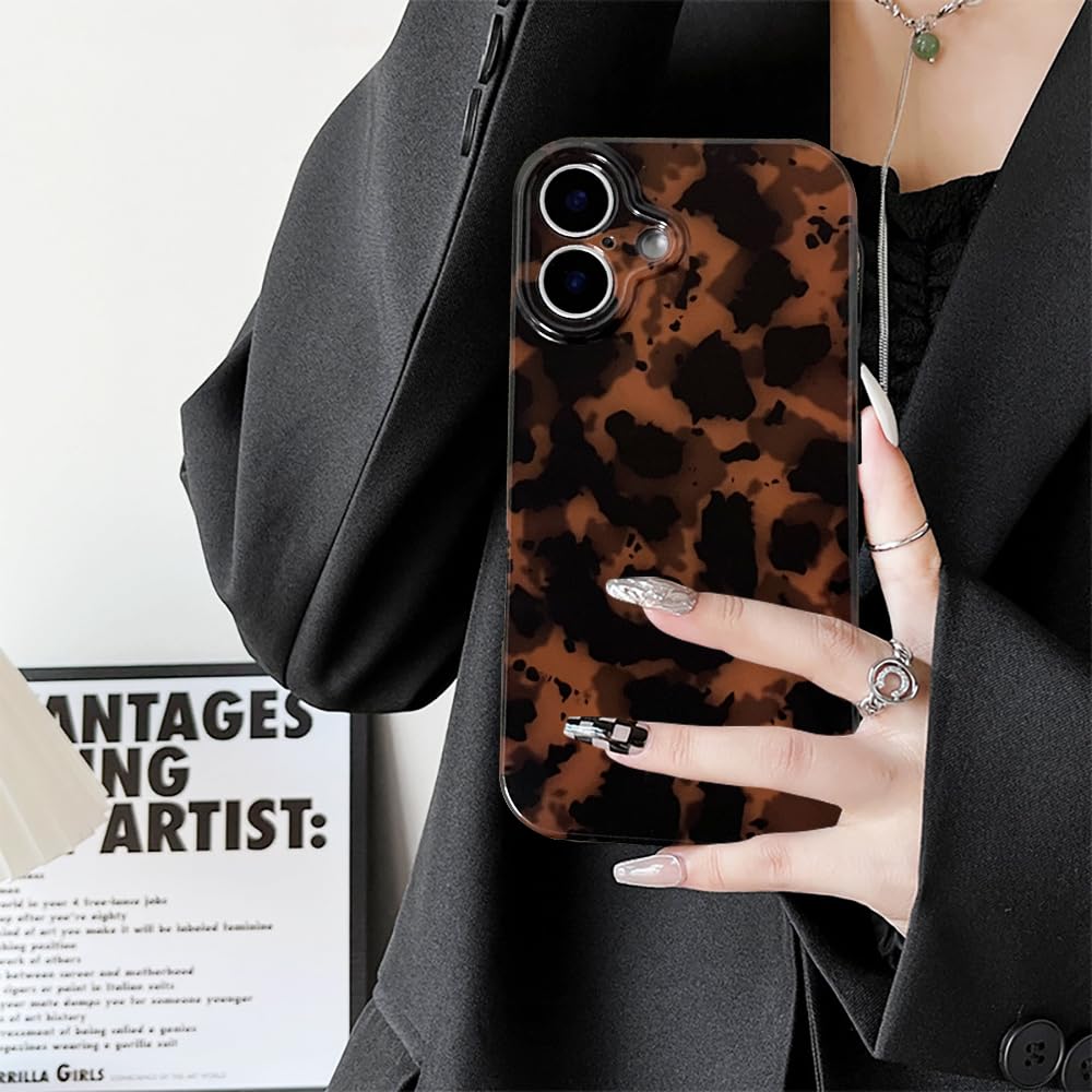 Cute Phone Case for iPhone 16 Pro Case Cheetah Leopard Print