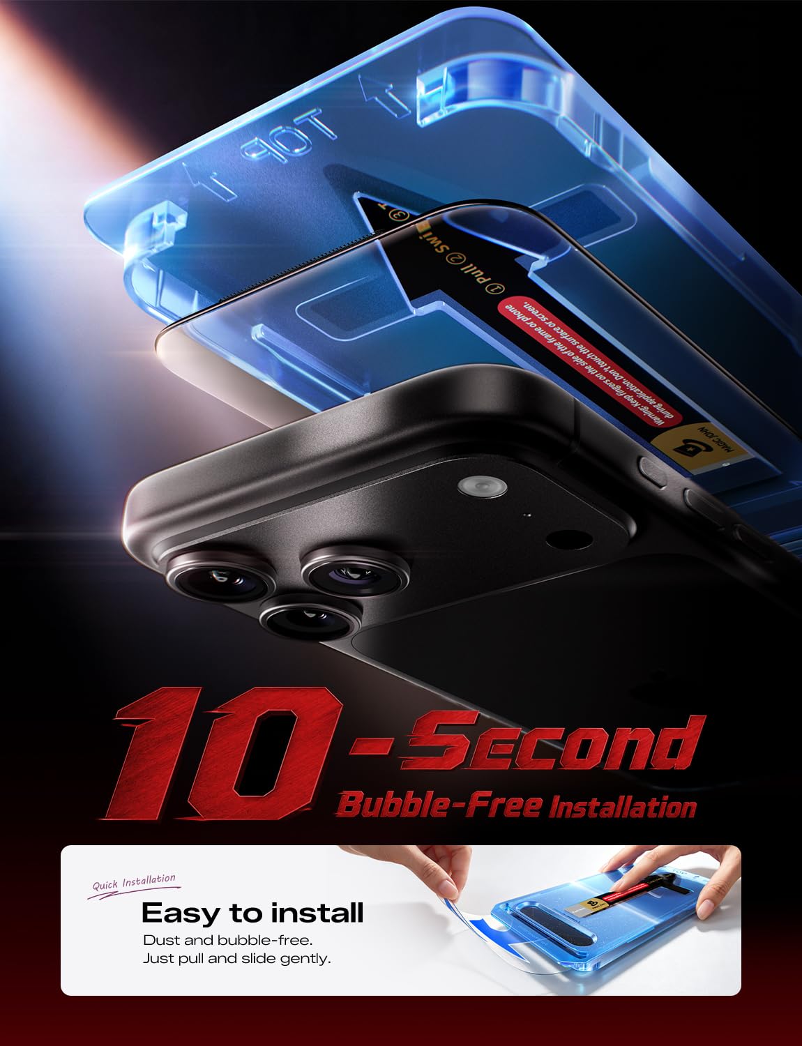 MAGIC JOHN for iPhone 18 Pro Max Screen Protector Easy Installation