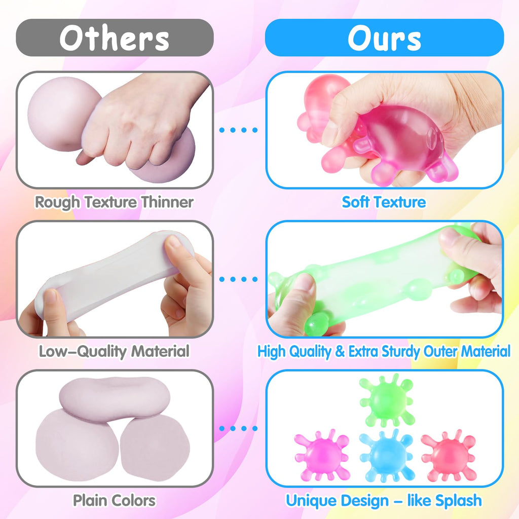 1 Pack Fidget Toys Squishy Stress Cube, Stress Balls for Kids Adults Squishies Stress Relief, Sugar Sensory Toys for Kids with Autism, Fidgets for Classroom Prize Toys
