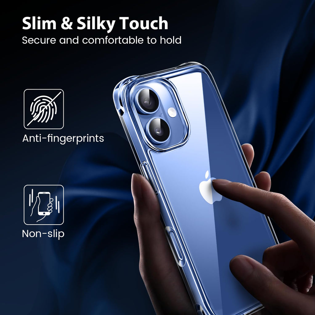 Mkeke for iPhone 18 Pro Max Case Clear [Not-Yellowing]
