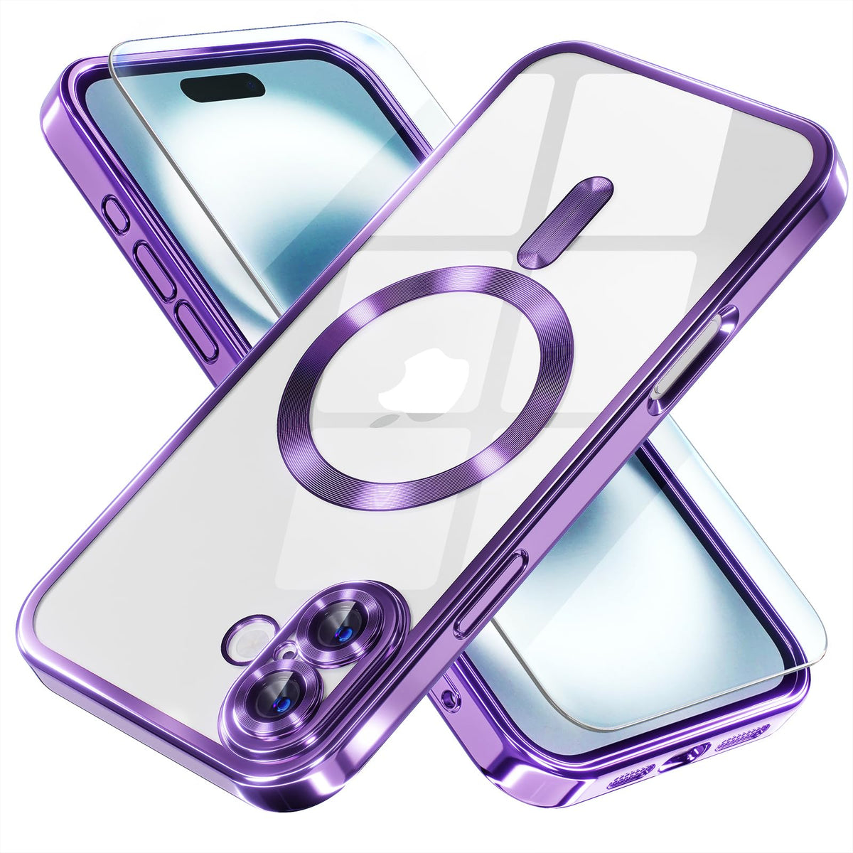 Misea Magnetic for iPhone 17 Case Compatible with MagSafe Light Blue