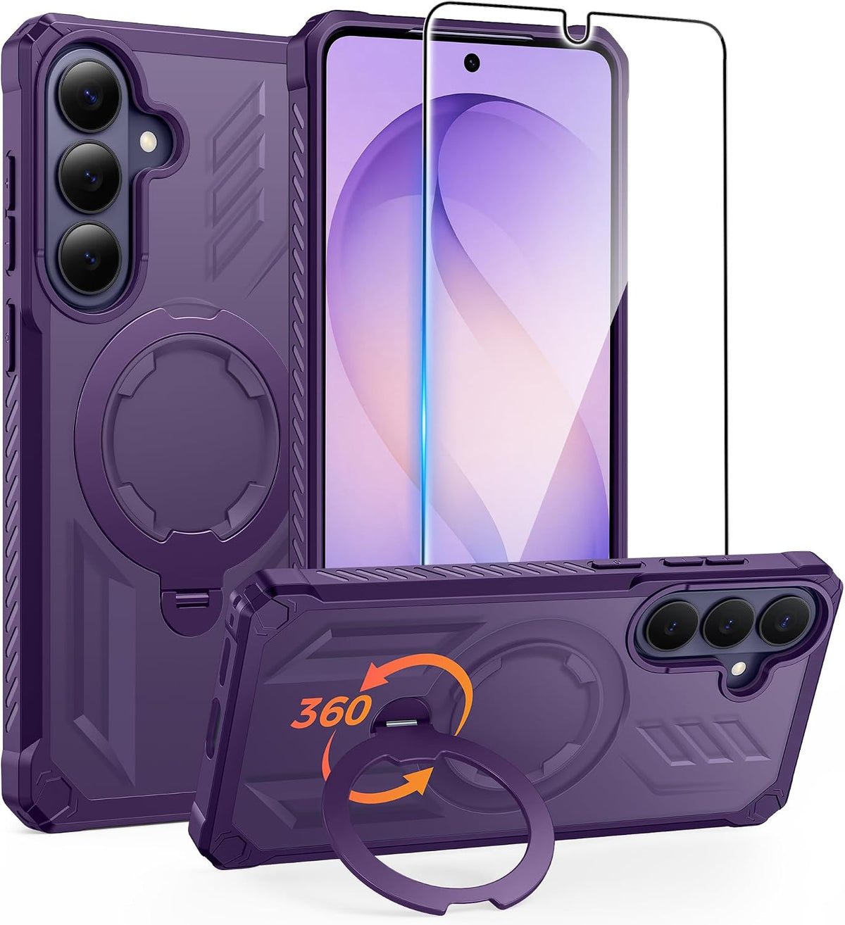 FNTCASE for Motorola Razr 2026/2025 Case with 360 Spin Magnetic Kickstand