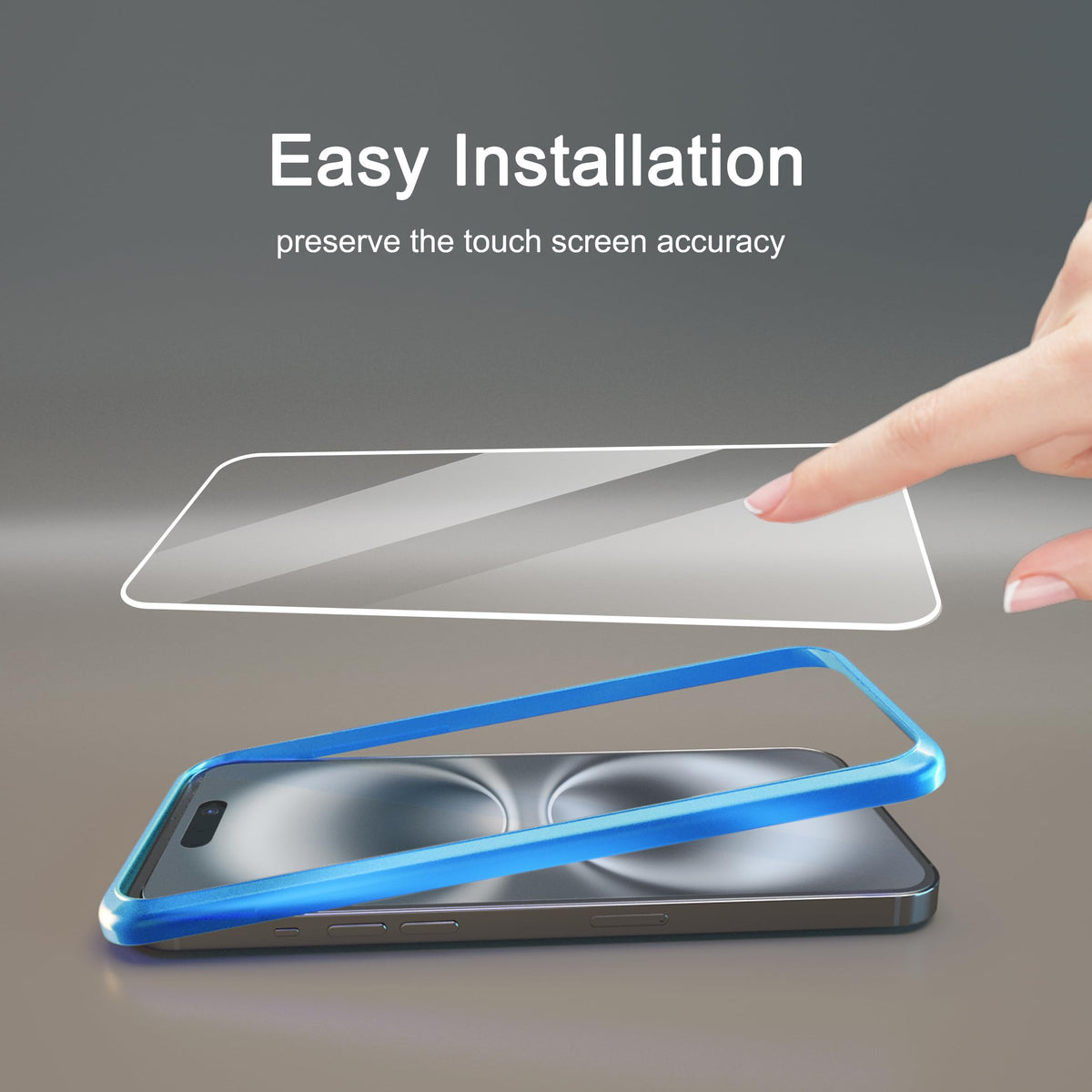 Ailun Screen Protector + Camera Lens Protector for iPhone 16, 3+3 Pack