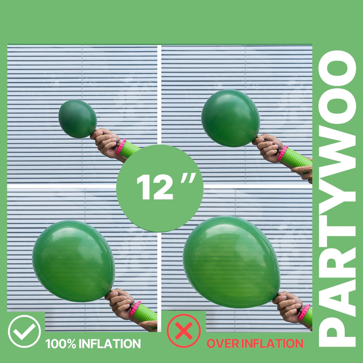 PartyWoo Christmas Balloons 66pcs Santa Xmas Tree Candy Cane Foil Balloons