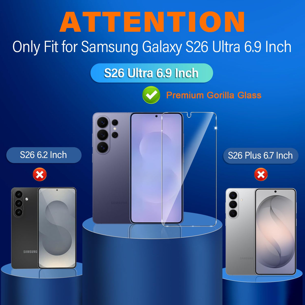 firtstnow 3 Pack for Samsung Galaxy S25 Ultra Screen Protector Tempered Glass + 3 Pack Camera Lens Protector, Military Grade Shatterproof, 9H Hardness, Fingerprint Unlock,Case Friendly 6.9 Inch