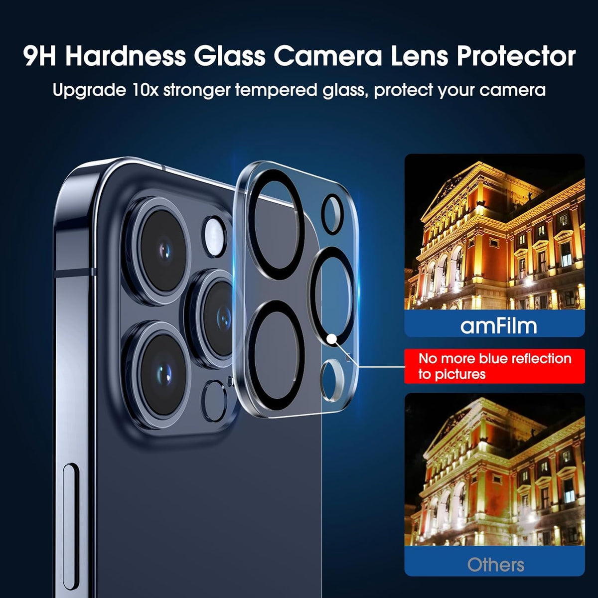 amFilm OneTouch for iPhone 18 Pro Max 6.9'' Screen Protector Tempered Glass